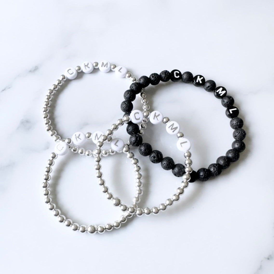 Lokai Black & White Bracelet Set