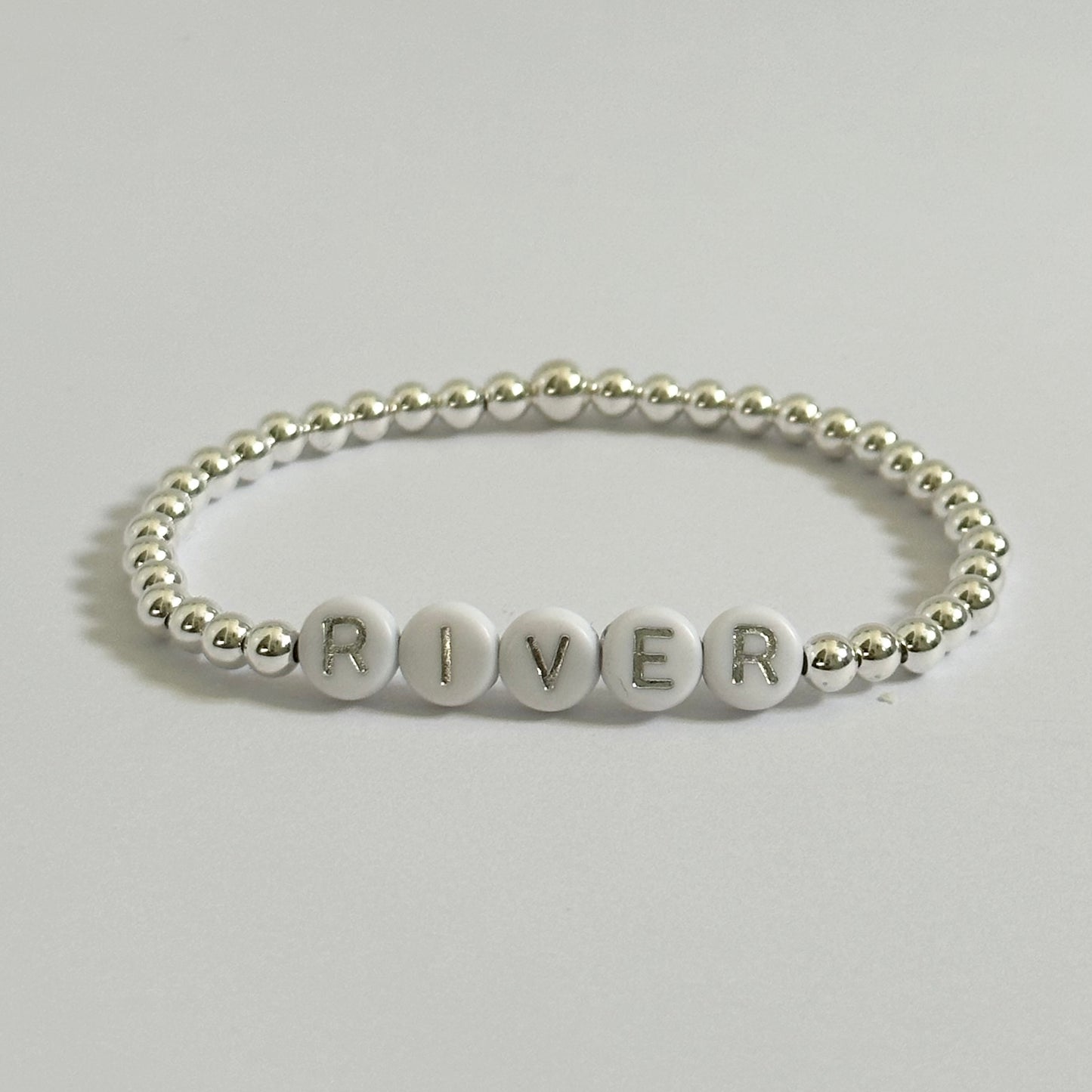 Colourful Sterling Silver Name Bracelet