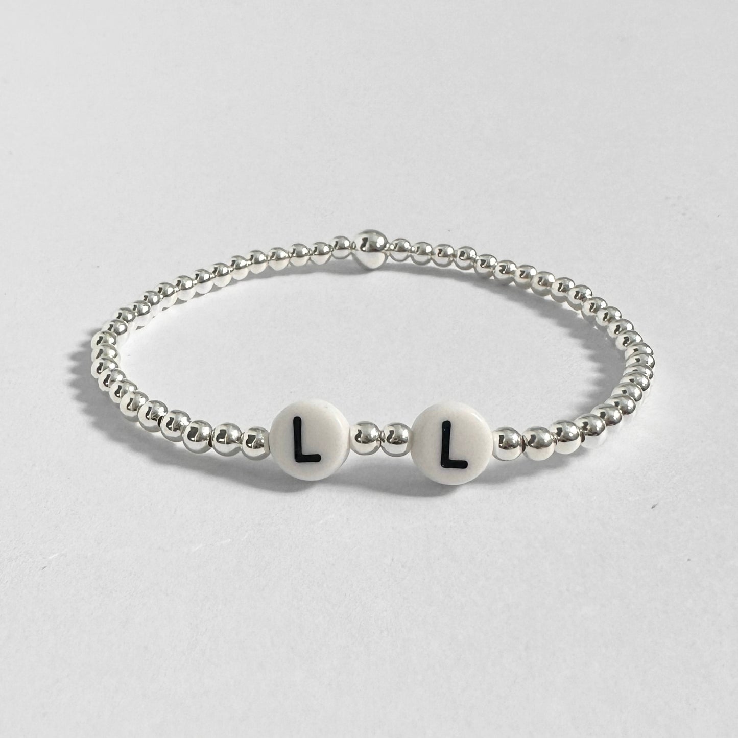 Tiny Bead Personalised Initials Bracelet