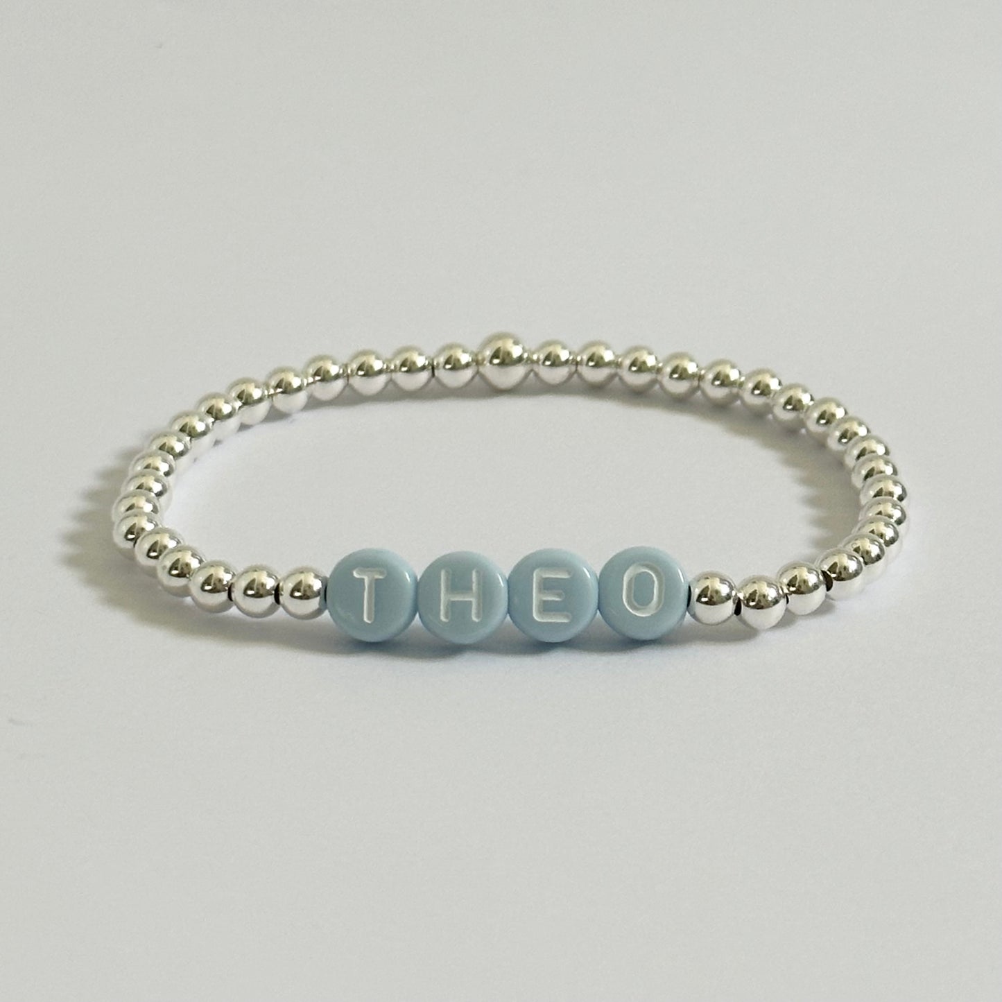 Colourful Sterling Silver Name Bracelet