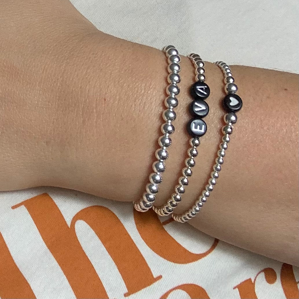 Sterling Silver 3 Bracelet Stack