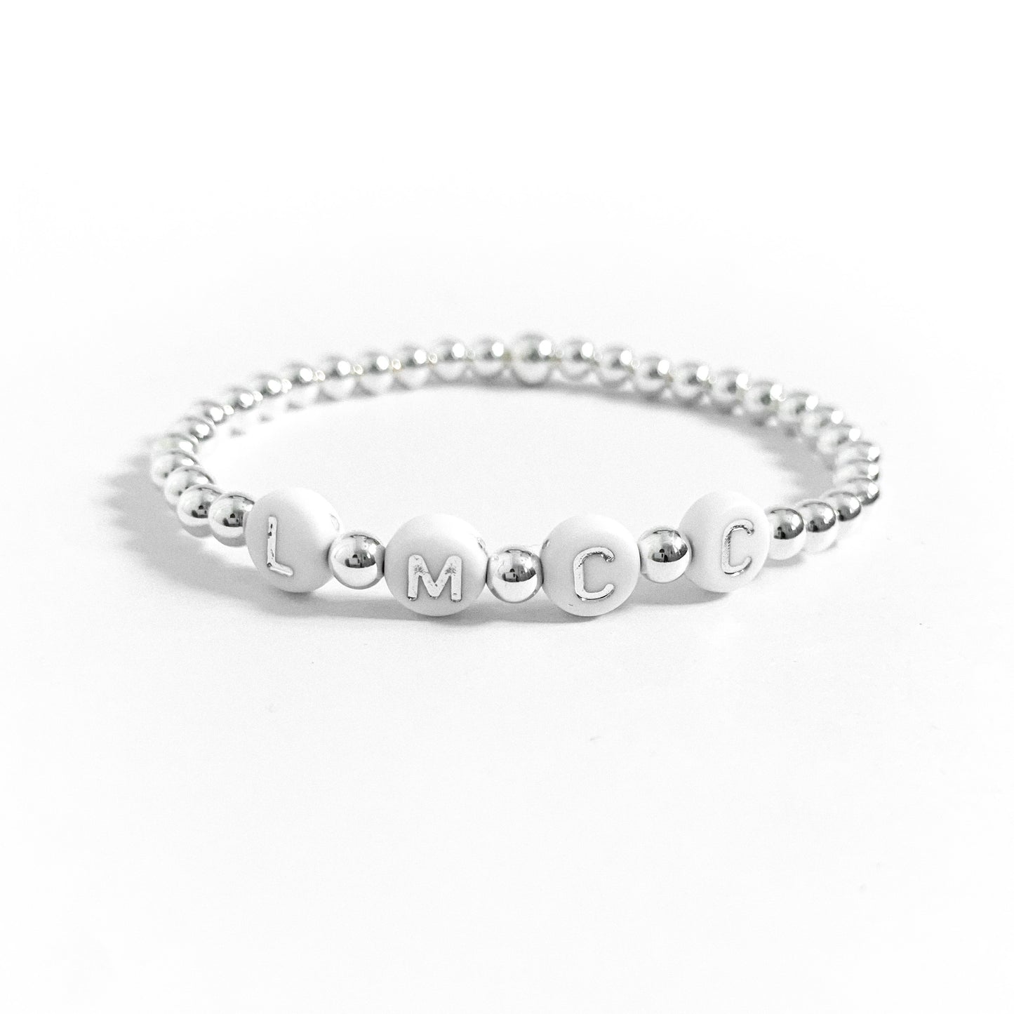 Personalised Initials ‘Family’ Sterling Silver Bracelet